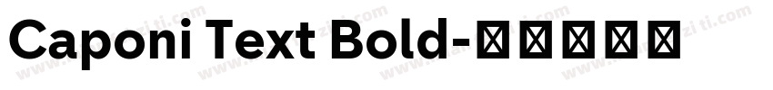 Caponi Text Bold字体转换